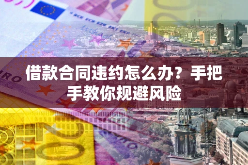 武汉借款合同违约怎么办？手把手教你规避风险