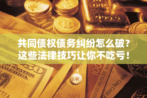 武汉共同债权债务纠纷怎么破？这些法律技巧让你不吃亏！