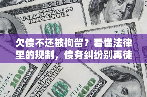 武汉欠债不还被拘留？看懂法律里的规制，债务纠纷别再徒劳奔波