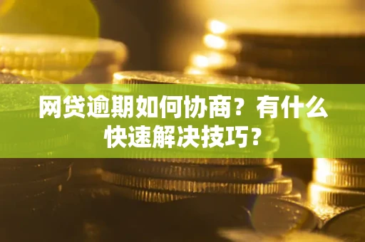 武汉网贷逾期如何协商？有什么快速解决技巧？