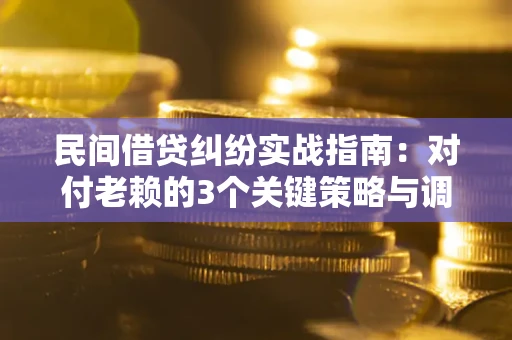 武汉民间借贷纠纷实战指南：对付老赖的3个关键策略与调解盲区解析