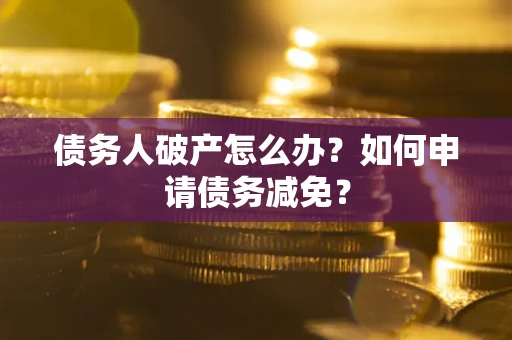 武汉债务人破产怎么办？如何申请债务减免？