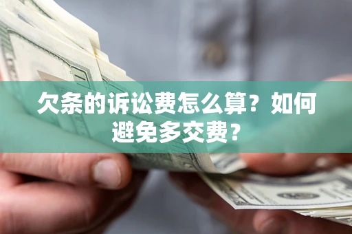 武汉欠条的诉讼费怎么算？如何避免多交费？
