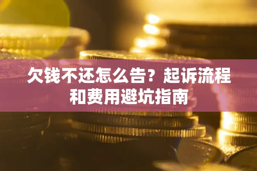 武汉欠钱不还怎么告?起诉流程和费用避坑指南 武汉欠钱不还怎么告?起诉流程和费用避坑指南