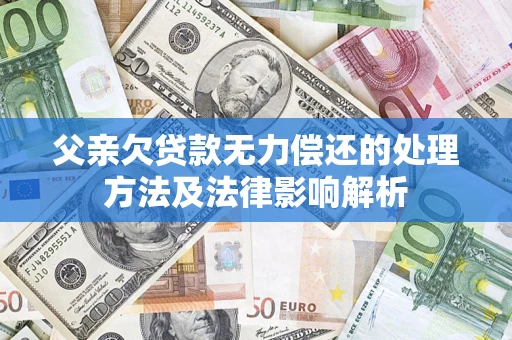 武汉父亲欠贷款无力偿还的处理方法及法律影响解析