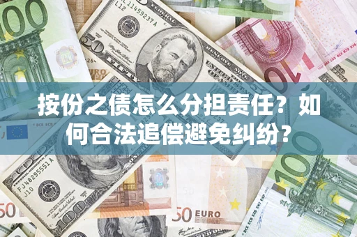 武汉按份之债怎么分担责任？如何合法追偿避免纠纷？